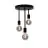 Eglo Pendant Wilmcote Steel Black | Suitable for 3x E27