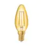 Osram Vintage 1906 LED E14 Candle Filament Gold 1.5W 120lm - 824 Extra Warm White | Replaces 15W