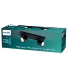 Philips Runner LED Spot Metal Black | Suitable for 2x GU10